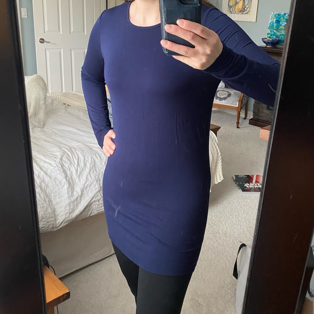 **SOLD**XS Blu No9 Long Sleeve Shirt/Tunic